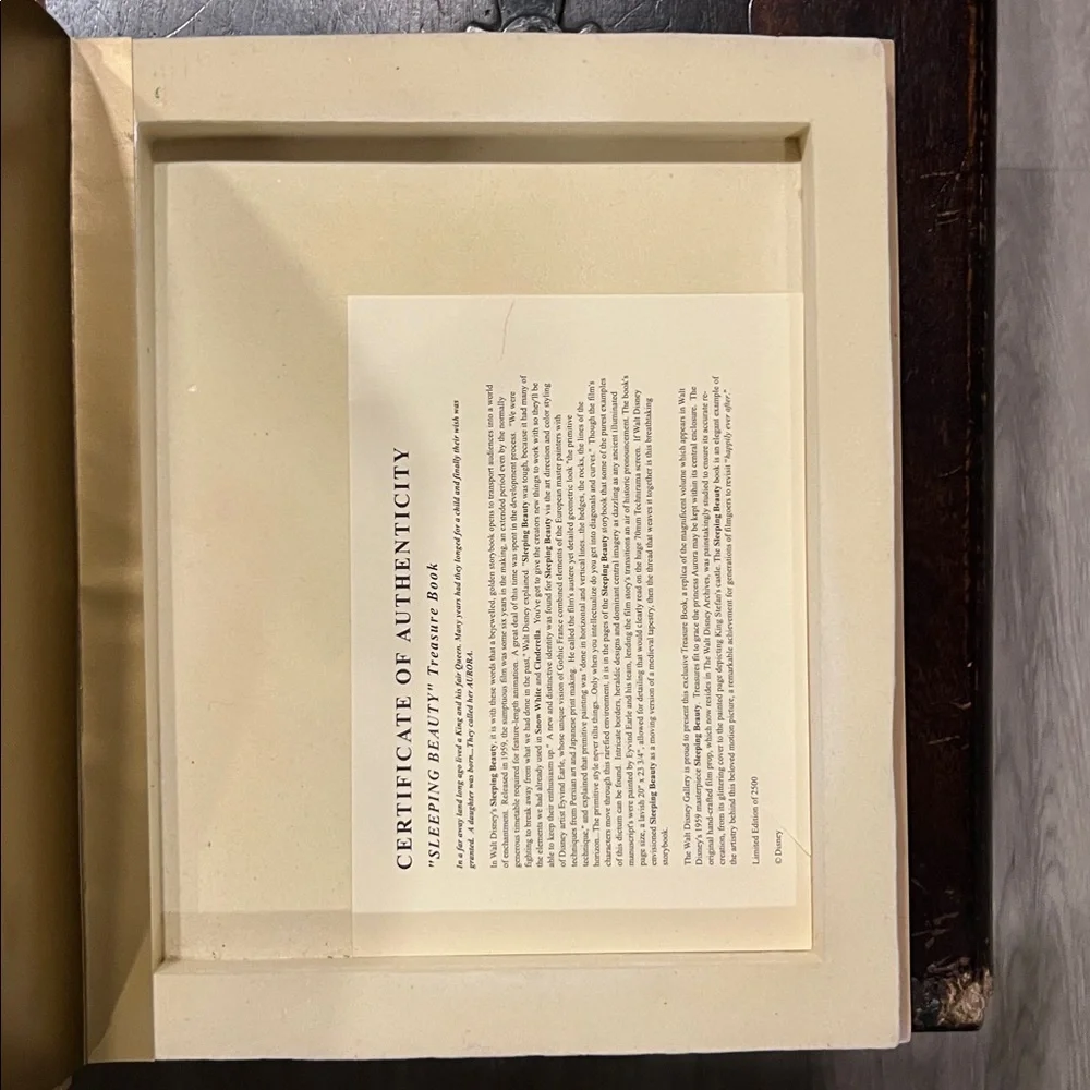 Embellished Sleeping Beauty Book keepsake hideaway case - Picture 4 of 5